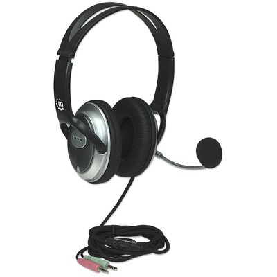 Manhattan Classic Stereo Headset, Quality audio with flexible microphone boom
