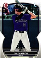 2023 Bowman Draft - Cole Carrigg #BD-151 (RC)