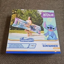Swimways Stitch Suntanner Pool Float, Inflatable Pool Floats & Kids Pool Toys