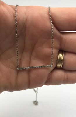 Schöne kleine atemberaubende Sterling Silber 925 cz Anhänger Halskette #620
