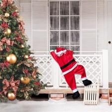 Climbing Santa Claus Christmas Decoration - Indoor Outdoor Hanging Yard Ornament