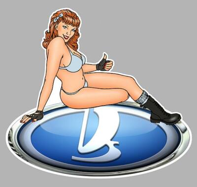 LADA right pin up right sticker vinyl laminated