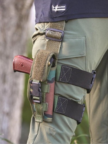 FN HI POWER LEG HOLSTER , BELGIUM JIGSAW CAMO, High Power