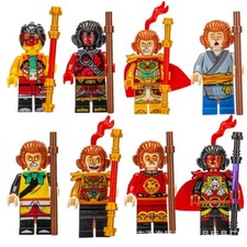 8pc Minifigure Sun Wukong The Monkey King Great Sage Equal to Heaven building