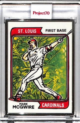 2021 TOPPS PROJECT 70 #700 MARK MCGWIRE BY BLAKE JAMIESON AP SILVER FRAME 02/51