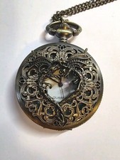 Dragon Pocket Watch Time Piece Necklace