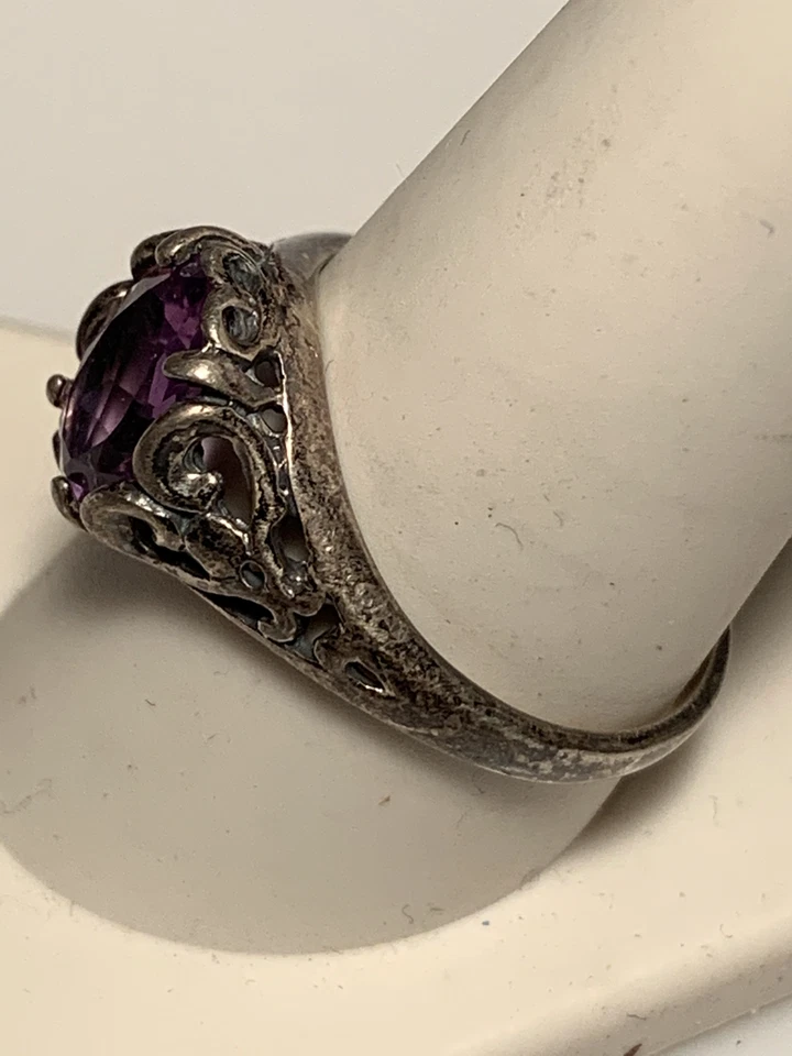 Kabana Sterling Silver 925 Beautiful Amethyst Ring Size 8 * - Image 2 of 3