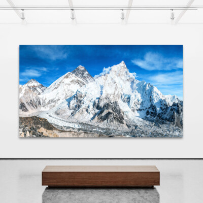 ACRYLGLAS WANDBILD MOUNT EVEREST GLAS BILDER POSTER NATUR BERGE KUNST LANDSCHAFT
