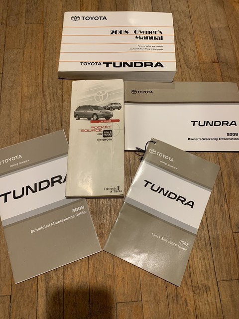 2008 Toyota Tundra Owners Manual OEM GUIDE BOOKS SET | eBay