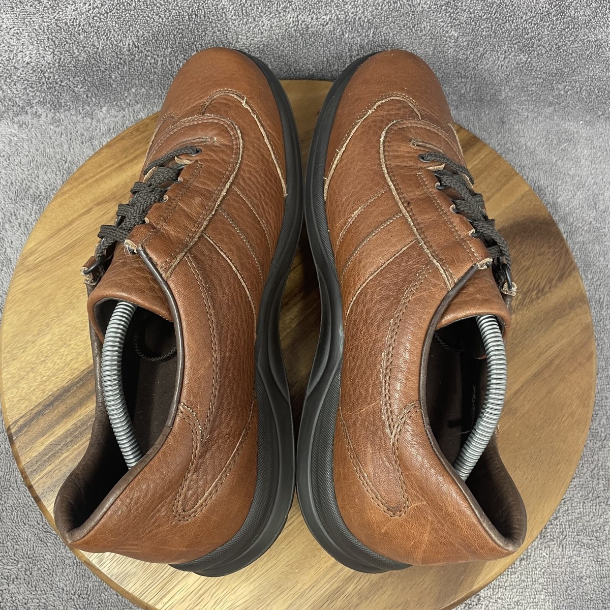 Mephisto Match Walking Shoes Air Jet RunOff Brown Leather 
