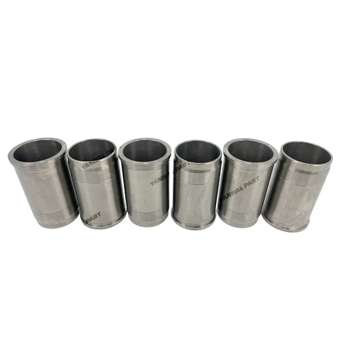 6Pcs Cylinder Liner For Hino K13C Excavator Engine Parts