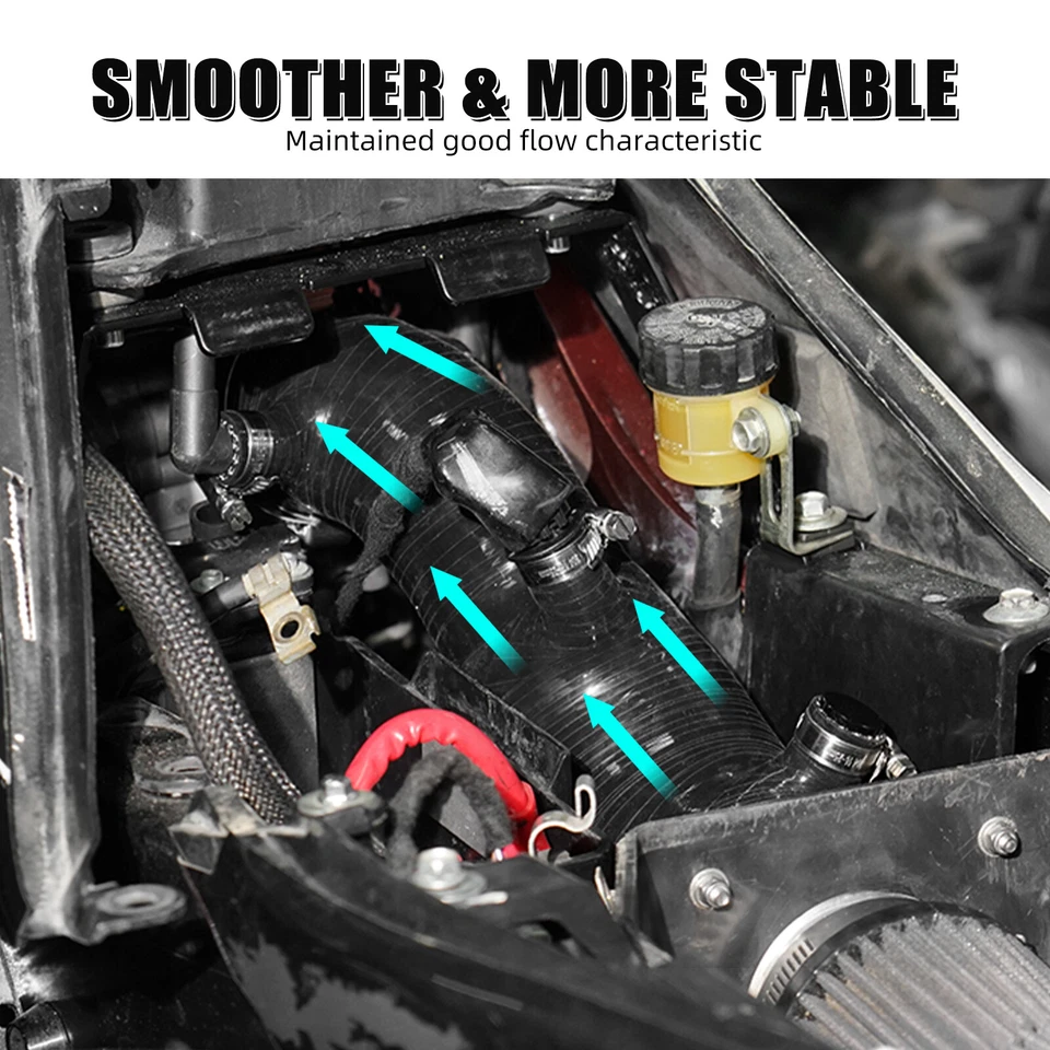 Juego de mangueras de admisión de aire de silicona NICECNC para Yamaha Raptor 700 700R SE 2009-2025 Foto 2 de 4