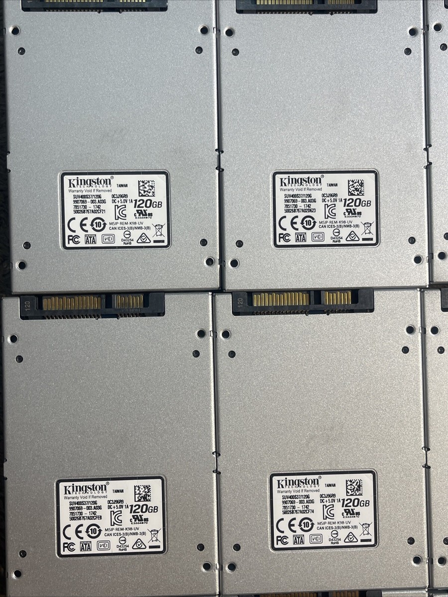 LOT OF 9 Kingston UV400 SUV400S37/120G 120 GB SATA III 2.5