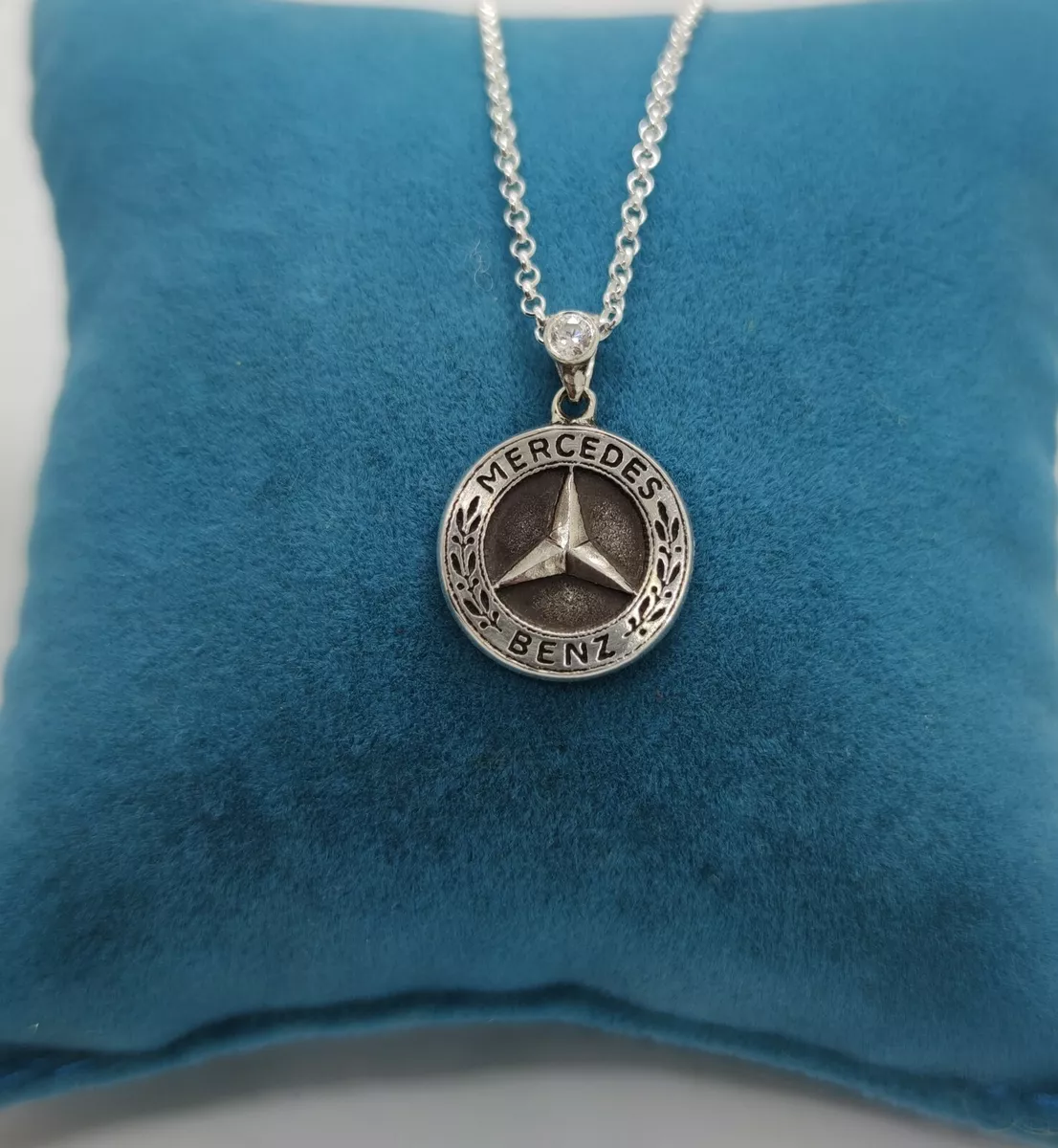 Sterling silver mercedes pendant clearance
