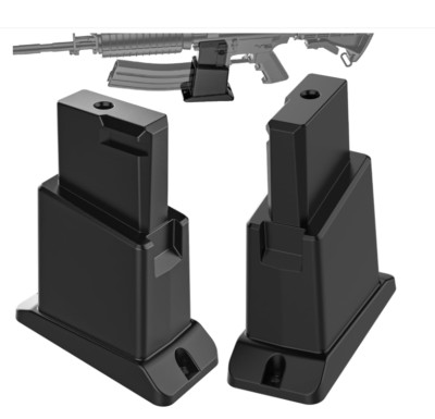 2-Pack Gun Wall Mount with Holder for 223/5.56 Rifle,Vertical Wall Mount Display