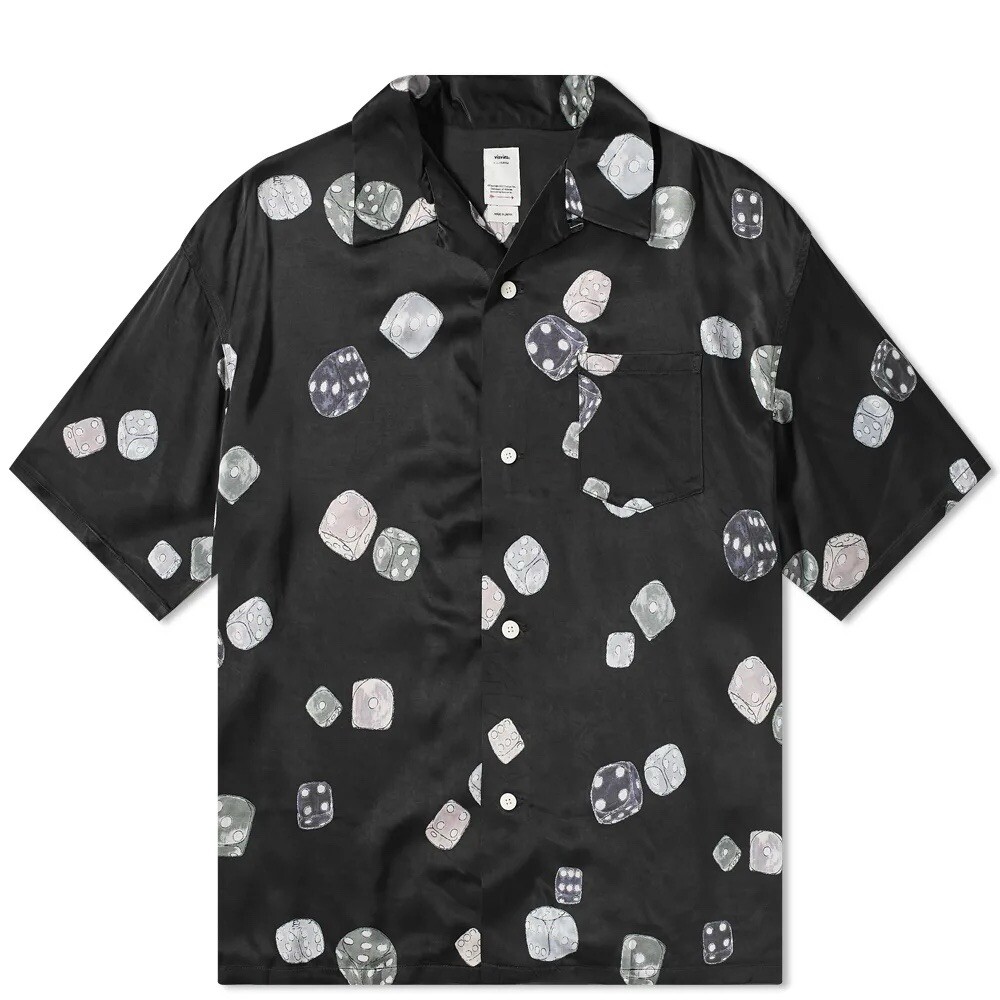 VISVIM SHORT SLEEVE WALLIS DICE SHIRT, Black Size 2 | eBay