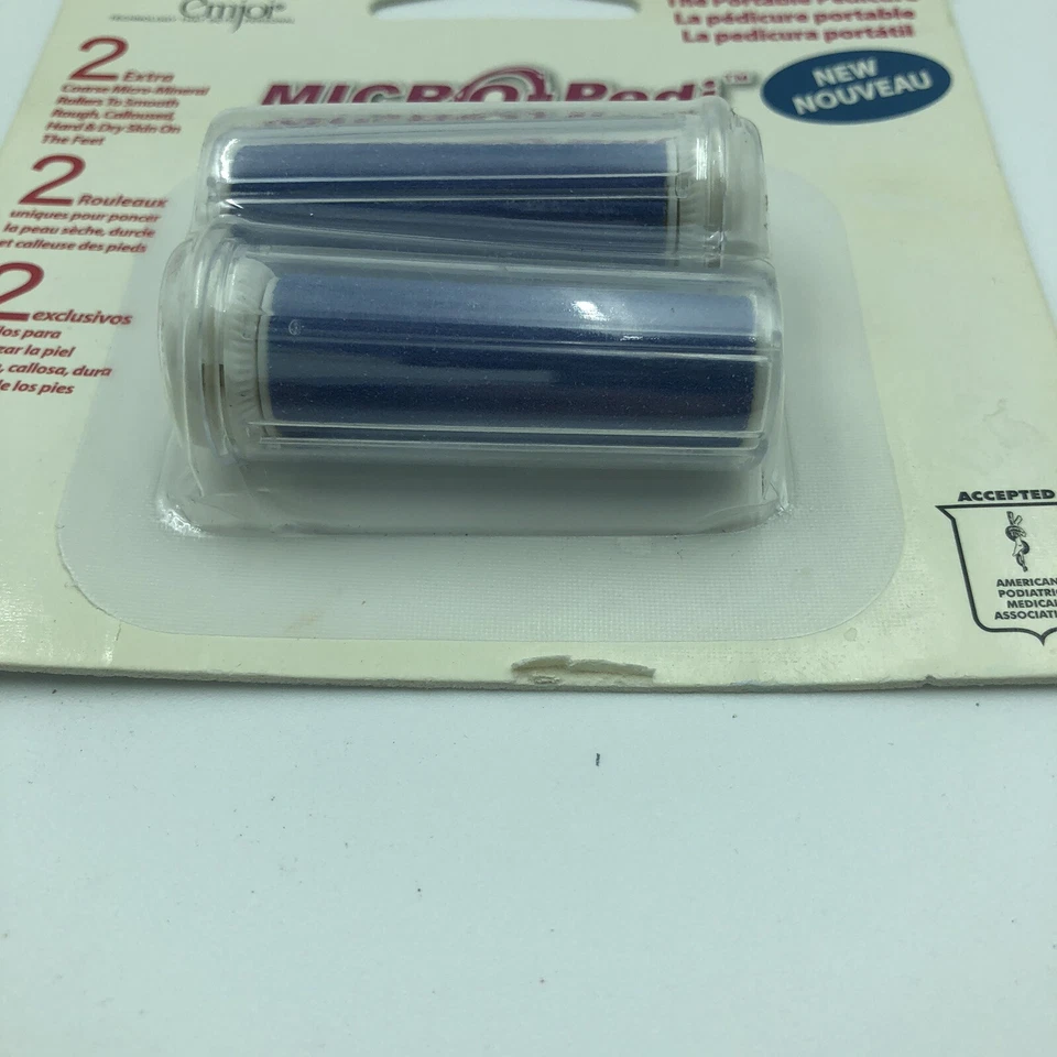 Emjoi MICRO PEDI Portable Pedicure 2 Extra Coarse Micro Mineral Rollers - Image 2 of 4