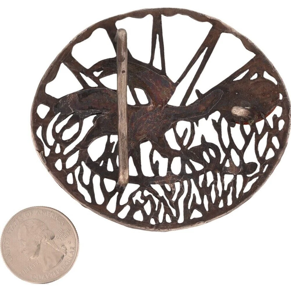 Dragón de plata esterlina hecho a mano piedras preciosas gótico gótico años 70 nuevo de colección hebilla de cinturón Foto 2 de 4