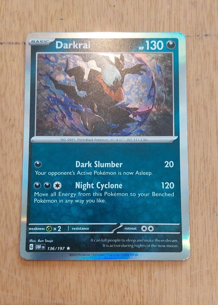 darkrai pokemon card holographic (Non-Holo) 87/147 / Holo Rare Card Type / HP / Stage Pokemon 2026 M5 Abyss Eye