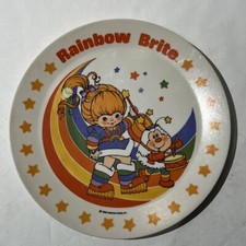 Vintage 1983 Rainbow Brite Hallmark Cards Deka Plastic Plate Made In USA *flaw