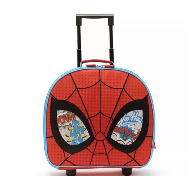 Disney Store Spider-Man Small Rolling Luggage BNWT