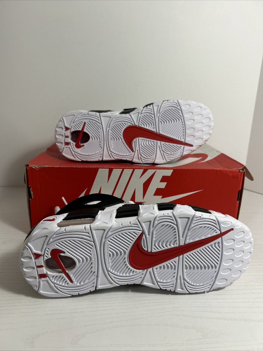 Nike Air More Uptempo Boy's Sneakers Sz 7Y Black White 415082-105