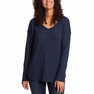 navy blue thermal top