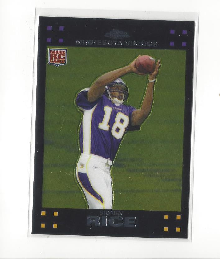 2007 Topps Chrome #TC204 Sidney Rice RC Rookie Seahawks Vikings