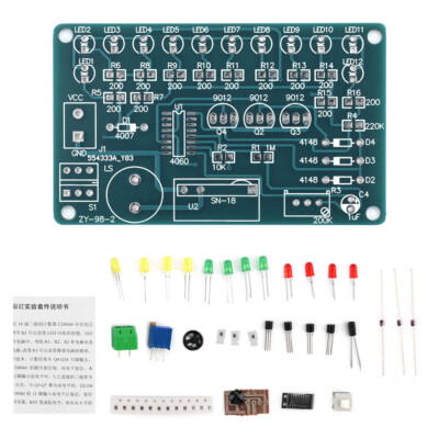 CD4060 SMD Music Light Circuit Welding DIY Kit LED Electronics Project Welding