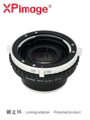 XPimage Adapter 0.71x Focal Reducer Speedbooster for Pentax 645 Lens to Leica L