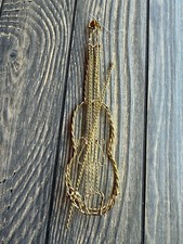 Gold Wire Violin Ornament By Silvestri - Handcrafted  Made In China