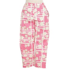 LILLY PULITZER Pink Stretch Cotton Poplin Capri Finish Line Floral Pants 6