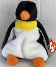 Brand NEW Ty Beanie Babies WADDLE Penguin MWMT 6  Plush Bird B/W Stuffed Toy