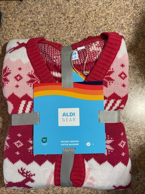 #ad #ad Aldi Find 2025 Cardigan Limited Release Sixe Medium Happy Holidays $27.00