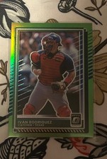 2025 Donruss Baseball - Ivan Rodriguez - #21 Optic Green Prizm #d /149