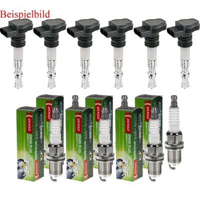 6x DELPHI Zündspule + DENSO Zündkerze für Alfa Romeo GT 937_ 3.2 GTA Lancia