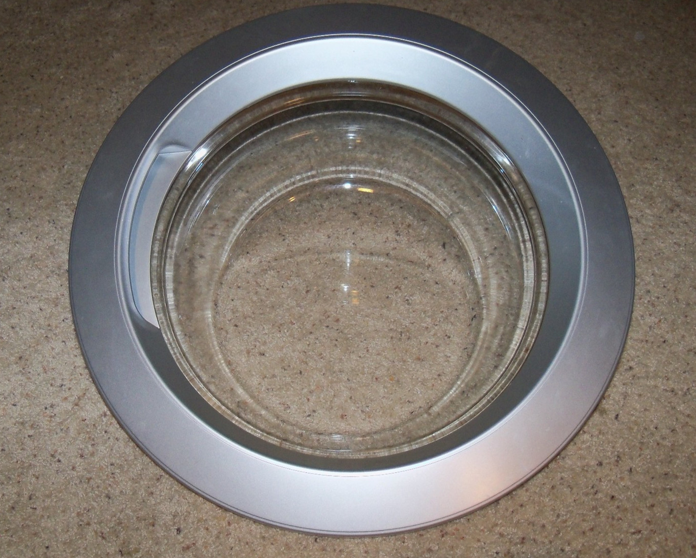 LG Washer Front Load Washing Machine Silver Door, Glass Assembly, 23" OD
