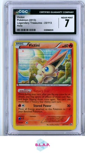 VICTINI POKEMON 23 2013 LEGENDARZ TREASURES HOLO ENGLISH CGC 7