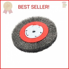 Forney 72750 Wire Bench Wheel Brush, Narrow Face Coarse Crimped with 1/2-Inch an