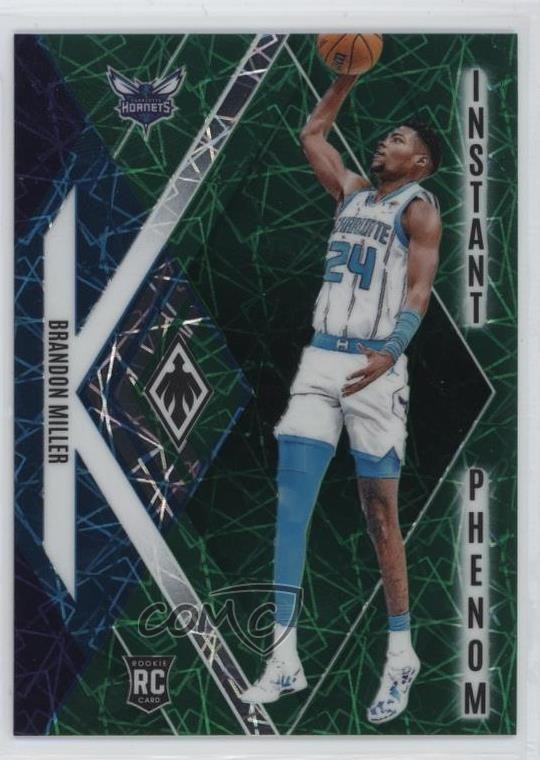 2023-24 Panini Phoenix Instant Phenom Green Lazer 88/175 Brandon Miller #24 19cx