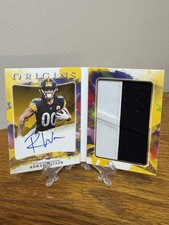 🟡 ⚫️ 2024 Panini Origins Roman Wilson RBO-RWI Rookie Booklet RPA /25 🟡 ⚫️