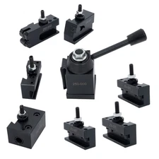 OXA 250-000 Quick Change Tool Post Holder Set Mini Lathe Up to 8" 8Pcs