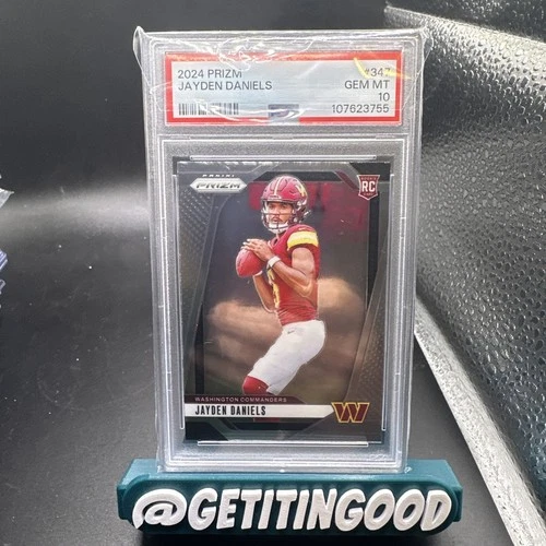 2024 Panini Prizm - Rookies Jayden Daniels #347 (RC) PSA 10 Gem Mint