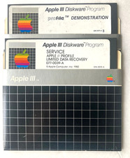 Apple III 3 Computer Profile Software Disks Diskettes and Manual Vintage