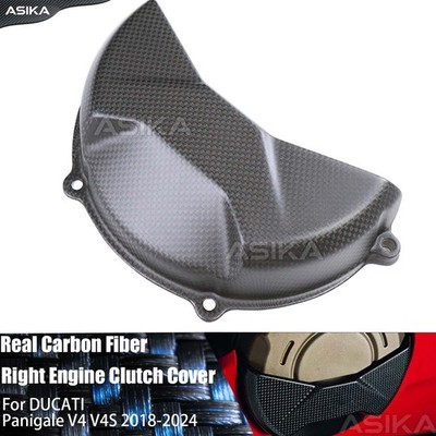 For DUCATI Panigale V4 V4S V4R 2018-2025 Carbon Fiber Right Engine Clutch Cover