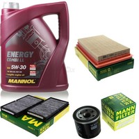 Inspektionspaket 5L Mannol Energy 5W-30 FüR Mazda Premacy 1.9 2.0 323 F VI 1.6