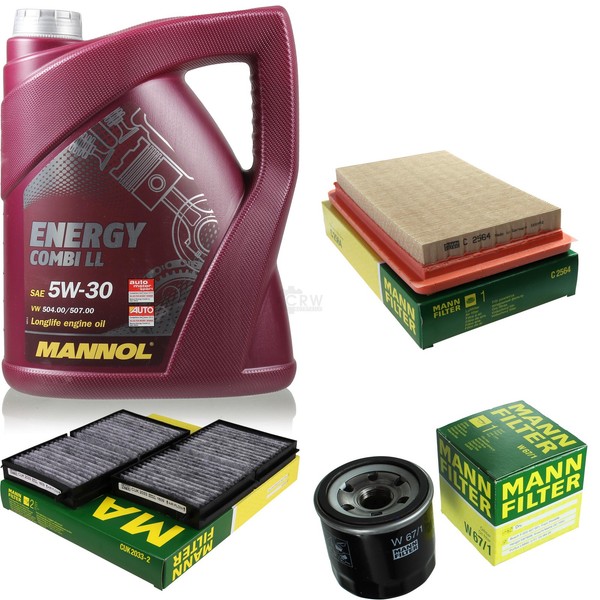 Inspektionspaket 5L Mannol Energy 5W-30 FüR Mazda Premacy 1.9 2.0 323 F VI 1.6-image