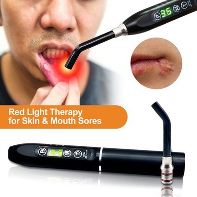 Dental Red Light Laser for Swollen Gums Oral Ulcer Herpes Treatment Home Use