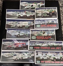 Vintage Hess Truck Lot Of (11) 01-11 In Boxes Plane Motorcycle Jet Loader Rescue