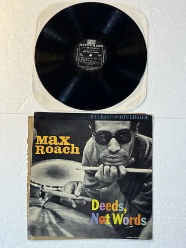 Deeds Not Words by Max Roach (1959 Riverside RLP 1122 Stereo LP) Acceptable - product listing photo